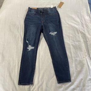 Vanilla Star Curvy Super High Rise Pull On Jeans (Size 1X)